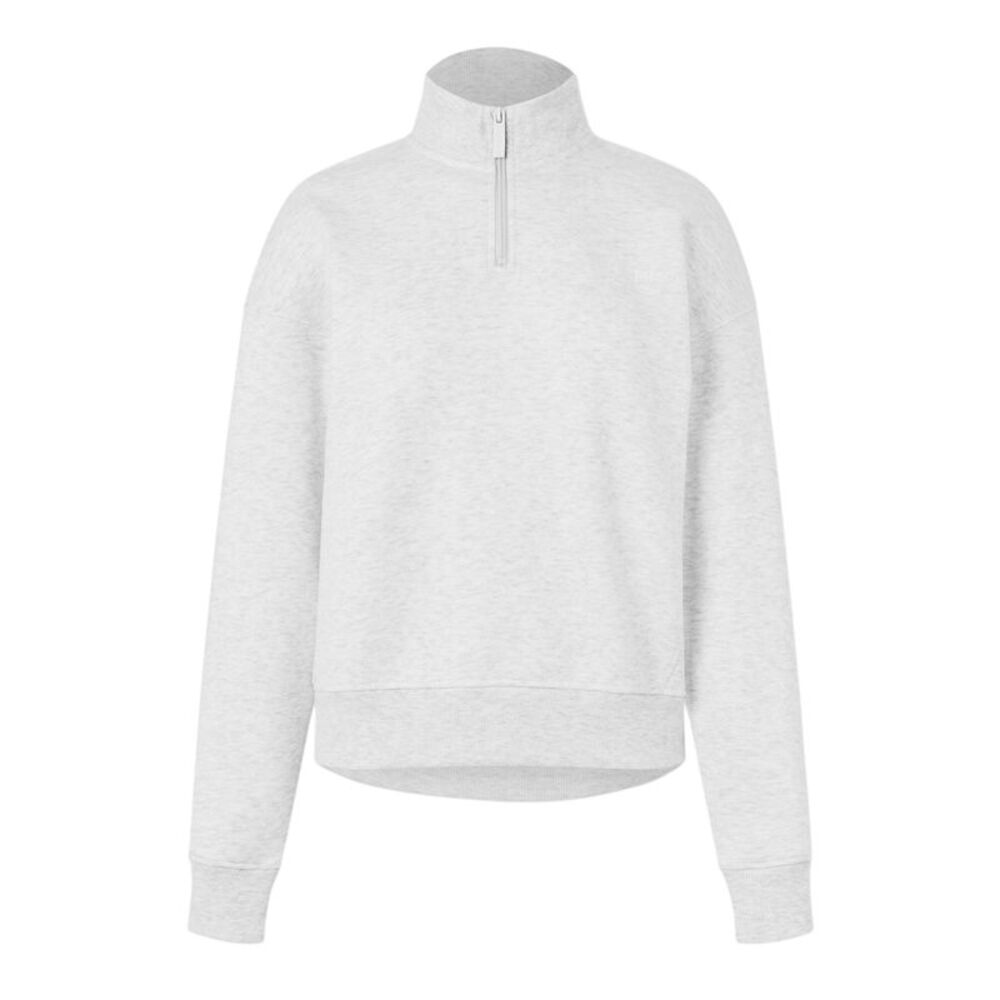 USA Pro Womens/Ladies Quarter Zip Sweatshirt / Ice Marl